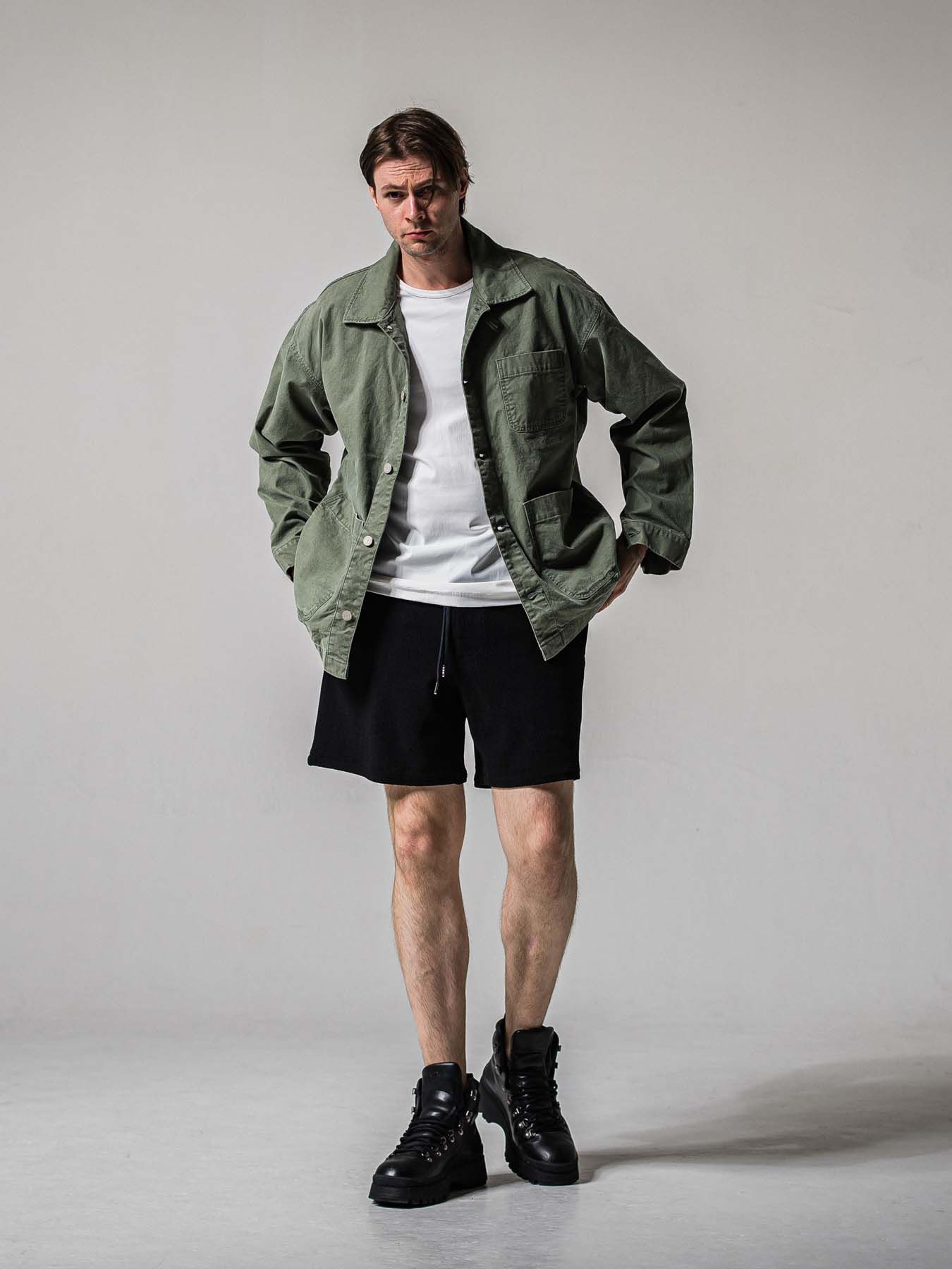 【予約品 11月16日(日) 締切】BLISTER KNIT HALF PT / ブリスターニットハーフパンツ / ブラック