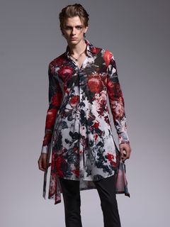 【予約品 1月4日(日) 締切】Flare Shirt / フレアシャツ / ホワイトフローラ