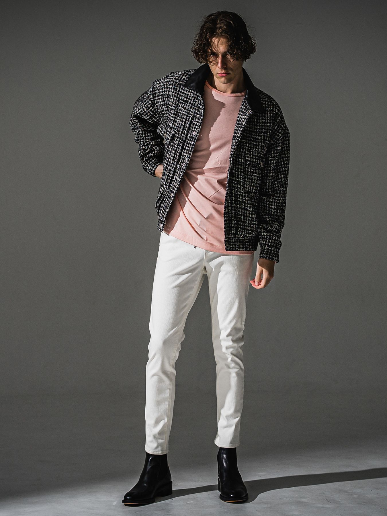【予約品】FCTWEED 2nd jk / ファンシーツィード ジャケット / ブラック