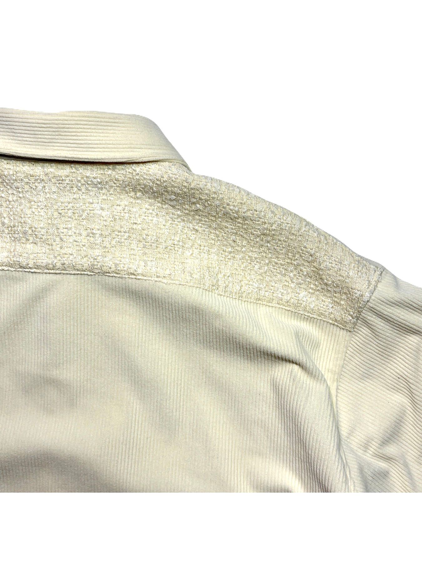 【予約品 3月9日(月) 18:00 締切】CORDUROY SH / コーデュロイ シャツ / オフホワイト