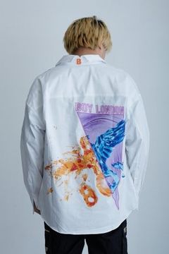 ストレッチブロードシャツ / WHITE 【BOY LONDON】