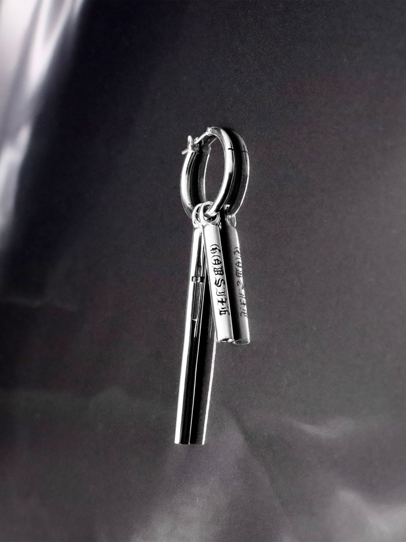 《受注生産》CROSS THIN HOOP [LARGE] with VOID STICKS / クロスシンフープ・L ウィズ ヴォイドスティックス / 注文から1～2週間後入荷予定