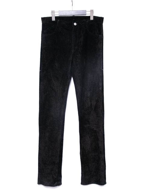 【予約品 4月6日(月) 締切】Japanese Steer Suede Six Pocket Pants / ジャパン ステアスエード 6ポケットパンツ / LAD GEAR / BLACK