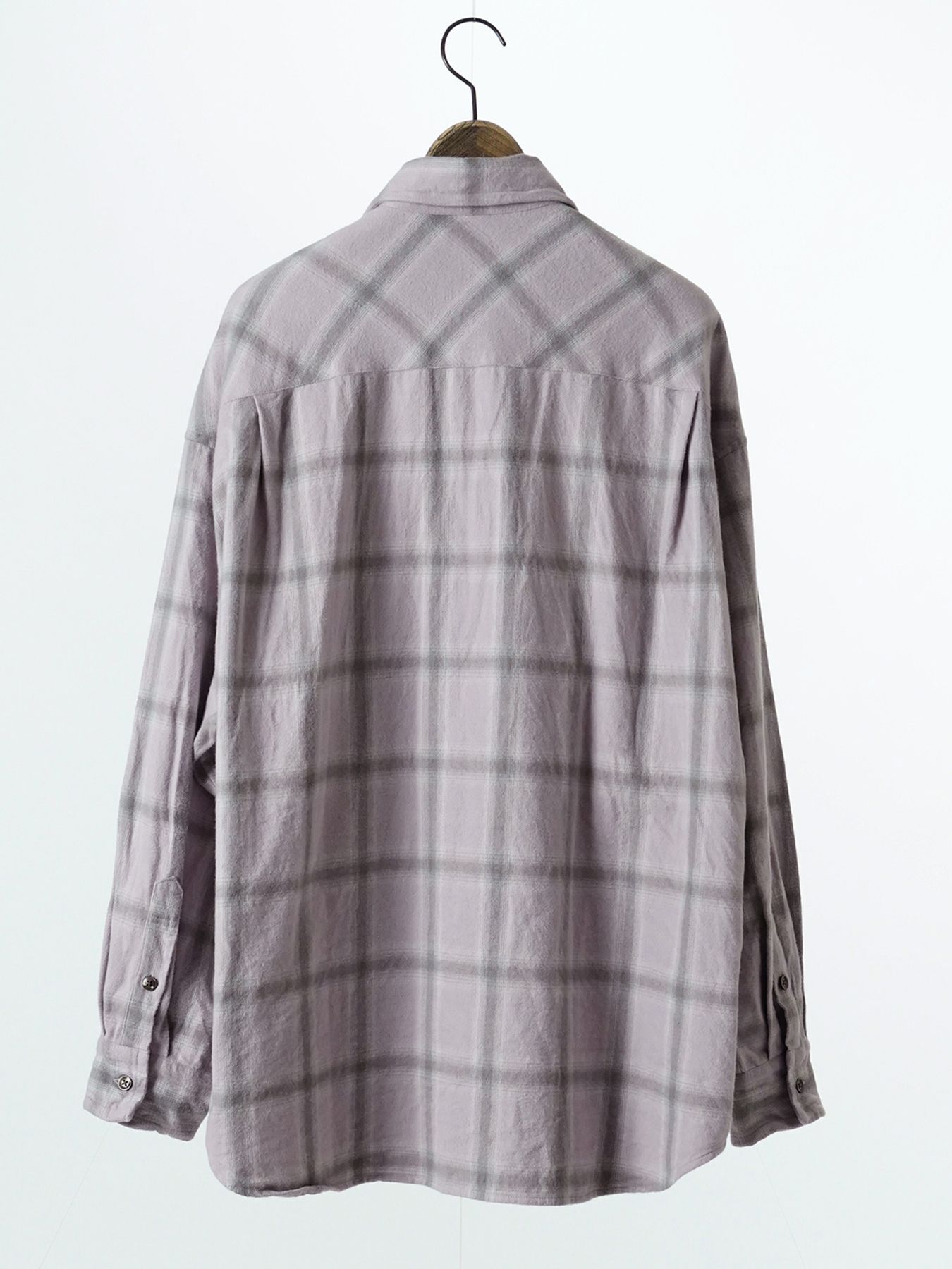 【予約品 7月5日(日) 締切】HAZE FLANNELSHIRTS / フランネルチェックシャツ / ピンク