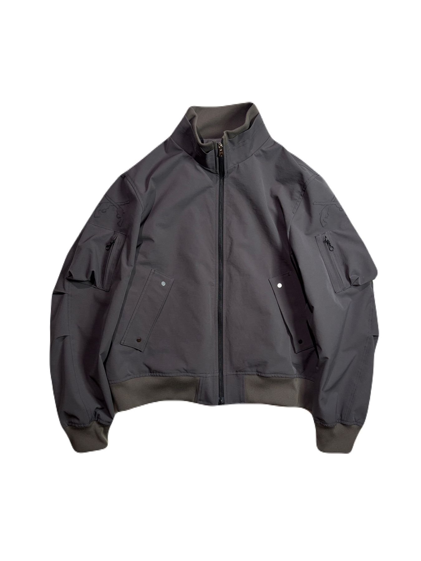 【予約品 3月9日(月) 18:00 締切】STRETCH ZIP JKT / ストレッチ ジップ ジャケット / グレー