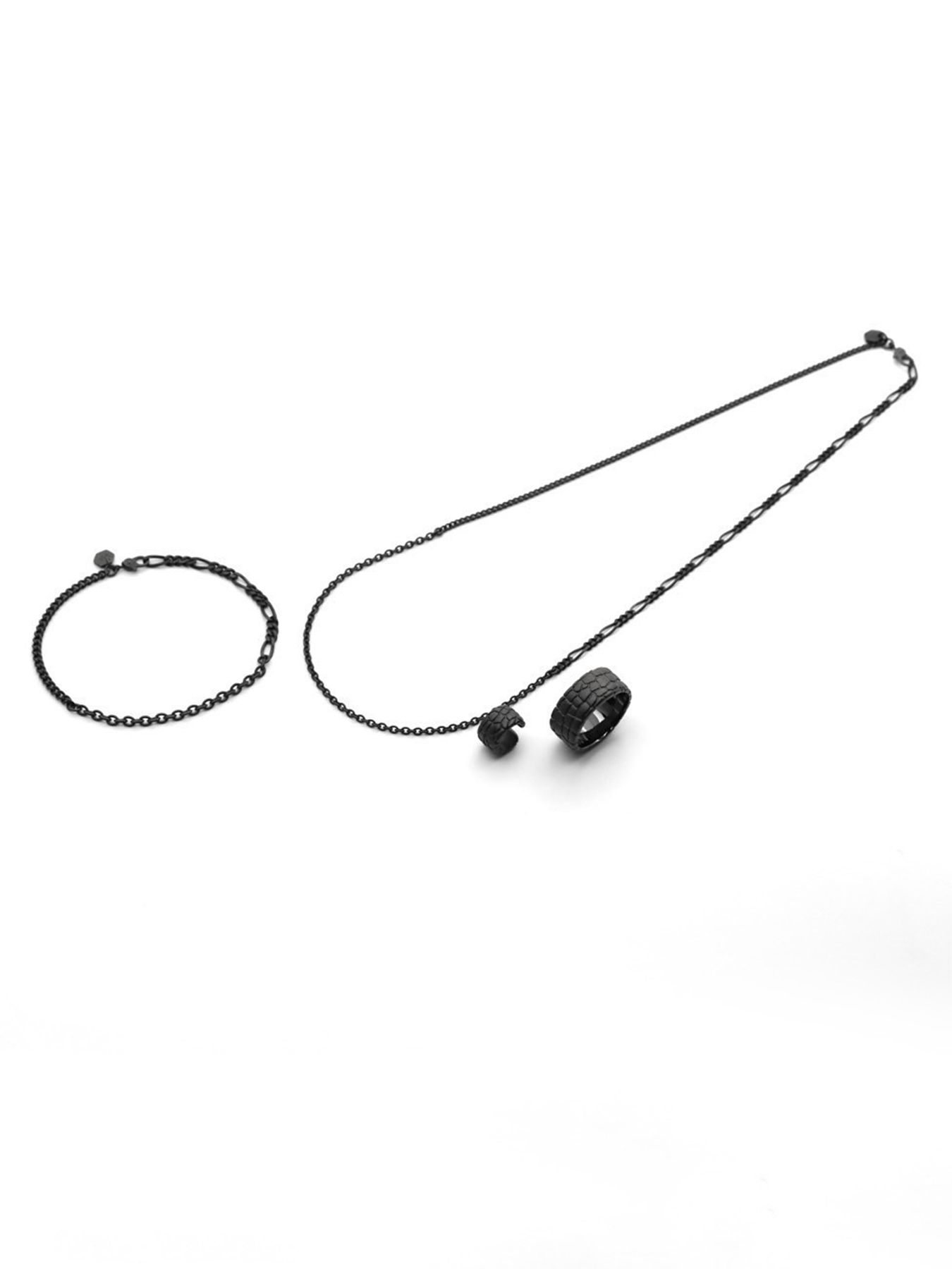 【予約品 9月23日(火) 締切】IVXLCDM ×wjk  slim chain neckless / スリムチェーンネックレス / ブラックコーティング