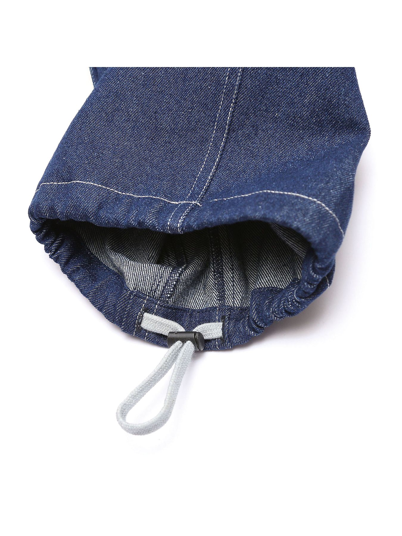 DENIM-MESH PANTS / インディゴ【QUOLT】
