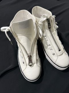 LUXURIOUS ZIP ハイカットスニーカーホワイト 【1PIU1UGUALE3 RELAX】