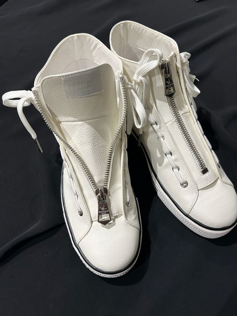 LUXURIOUS ZIP ハイカットスニーカーホワイト 【1PIU1UGUALE3 RELAX】