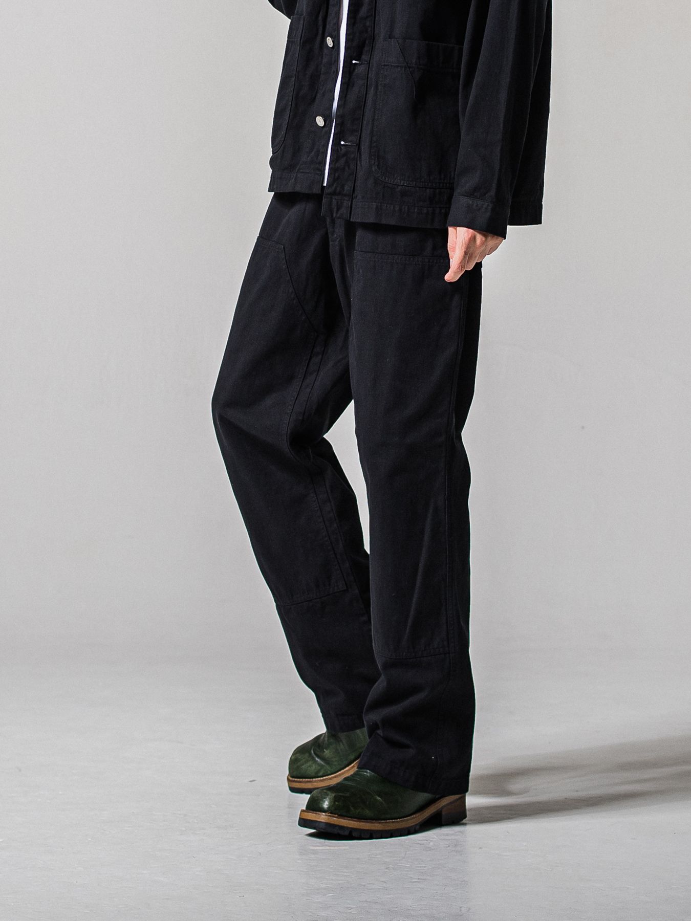 【予約品 11月16日(日) 締切】DOUBLE KNEE PT / ダブルニーワークパンツ / ブラック