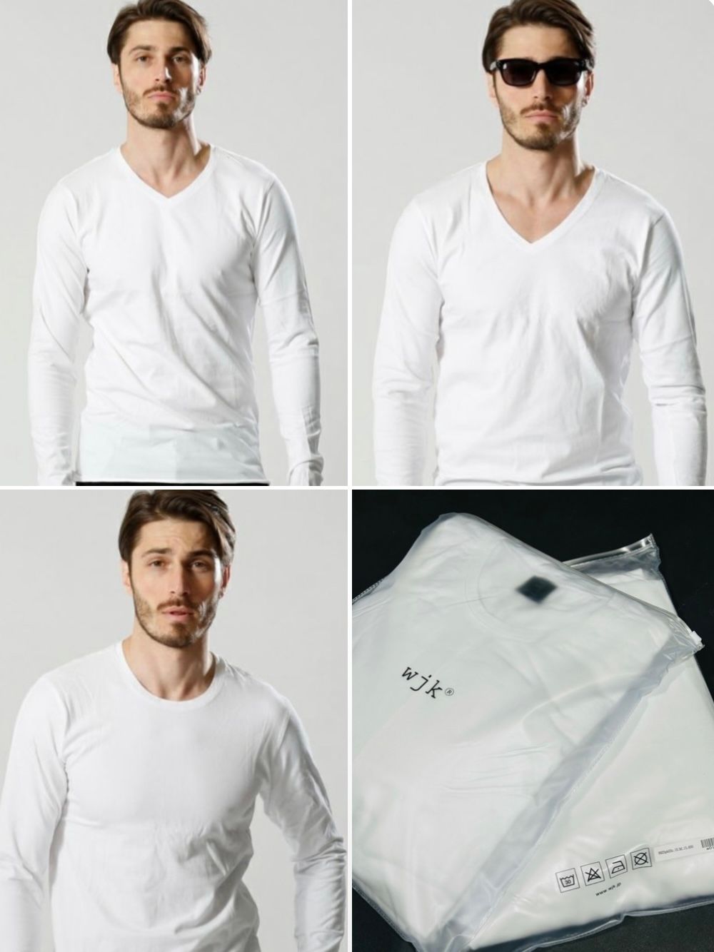 安い売りwjk ブラック Uネック Tシャツ muta 1piu1uguale3 AKM Tシャツ/カットソー(半袖/袖なし)
