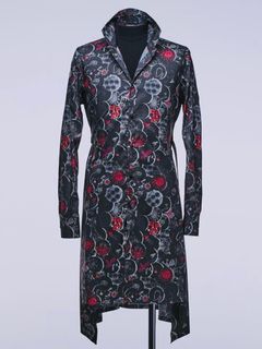 《予約品》 StandCollarFlareShirt / スタンドカラーフレアシャツ / ブラックEDEN 【THE ONENESS】