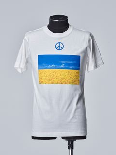 《予約品》 UKRAINE-CharityT-Shirt / Tシャツ  / ホワイト 【THE ONENESS】 4月中入荷予定