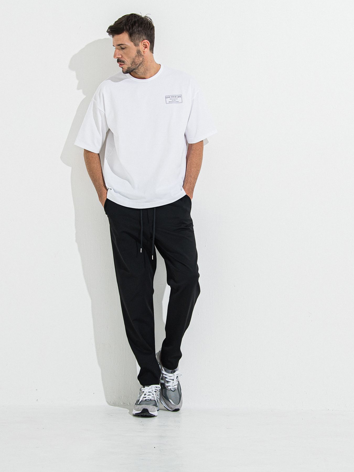 【予約品 】CREW OVER TEE /  クルーオーバーサイズTシャツ / ホワイト