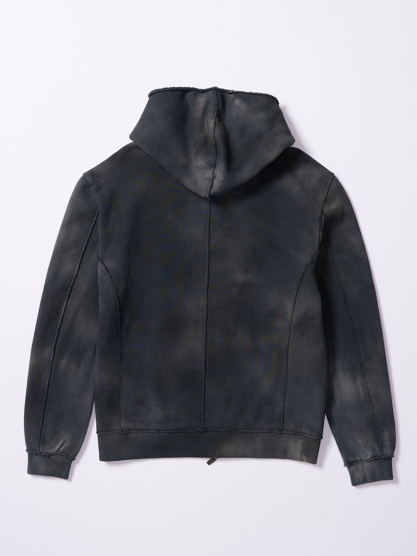 【予約品 4月19日(日) 18時締切】fade zip-up hoodie / フェード ジップアップ フーディー / フェードブラック