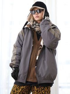 リバーシブル REVERSIBLE-HYPE JKT / GRAY-BEIGE【QUOLT】