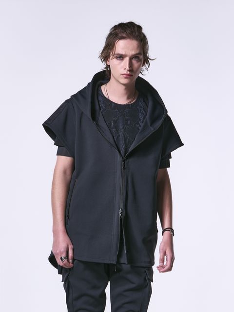 《予約品》 ShortSleevesHoodie / ショートスリーブパーカー / ブラック
