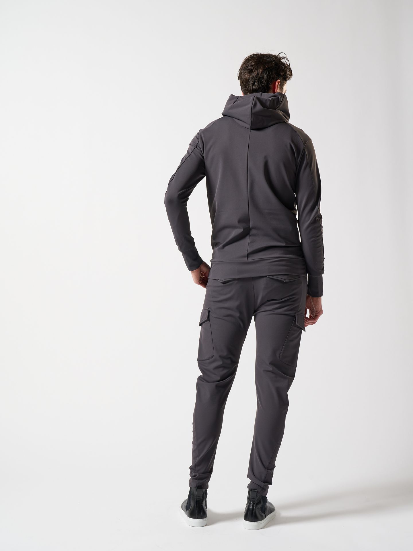 【予約品】 3D banana slim cargo / スリムカーゴパンツ / ダークグレー