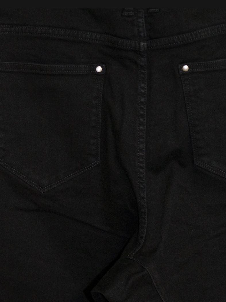 Supima High Power Stretch Denim Semi Sarouelセミサルエル Pants / BLACK 【ys Yuji SUGENO】