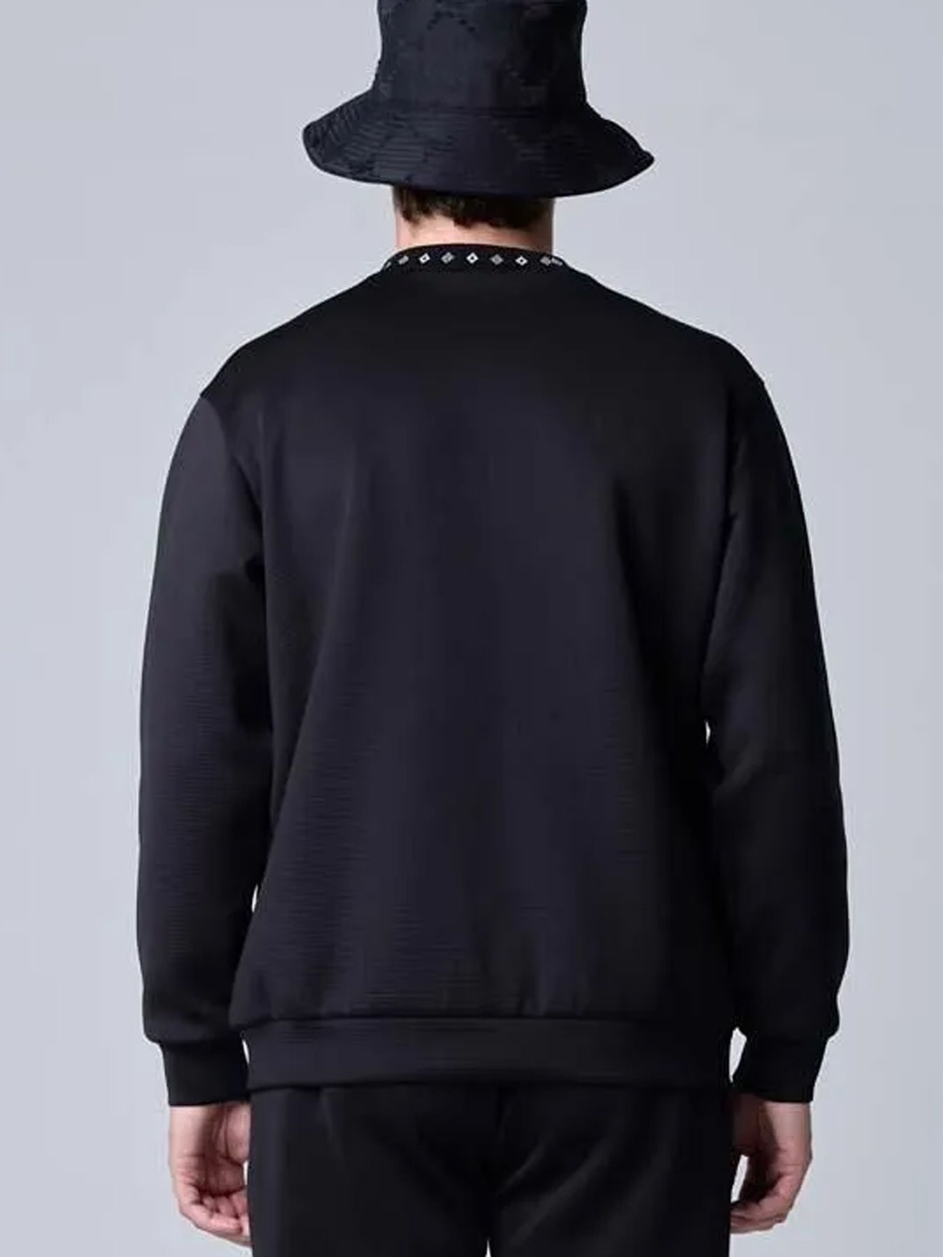 DOUBLE MESH KNIT L/S MOCK / ダブルメッシュニット モックネック / ブラック【SY32 by SWEET YEARS GOLF】