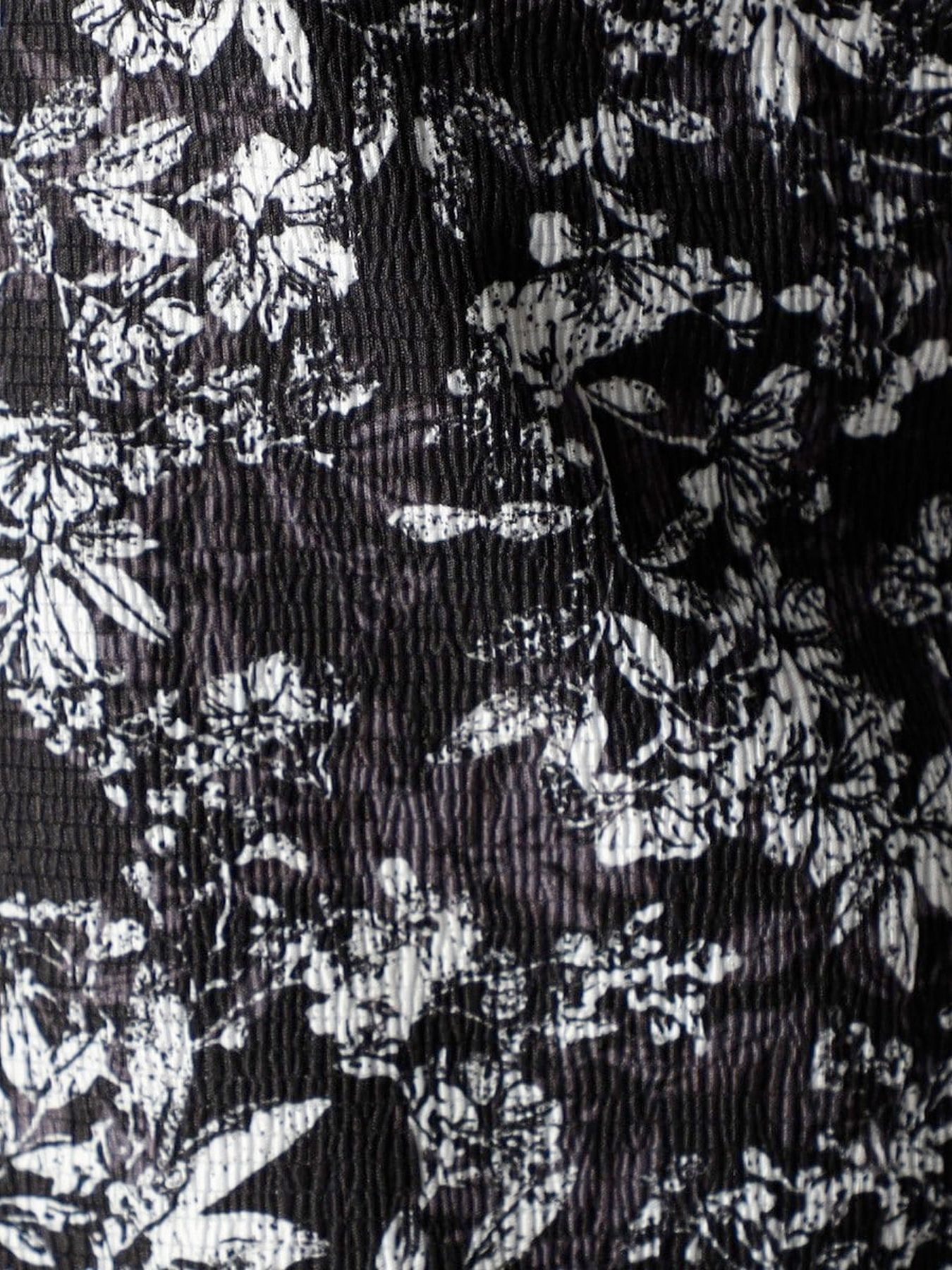 アラカルトプリント スタンドカラーシャツ / ブラック×オフ 【NICOLE CLUB FOR MEN】