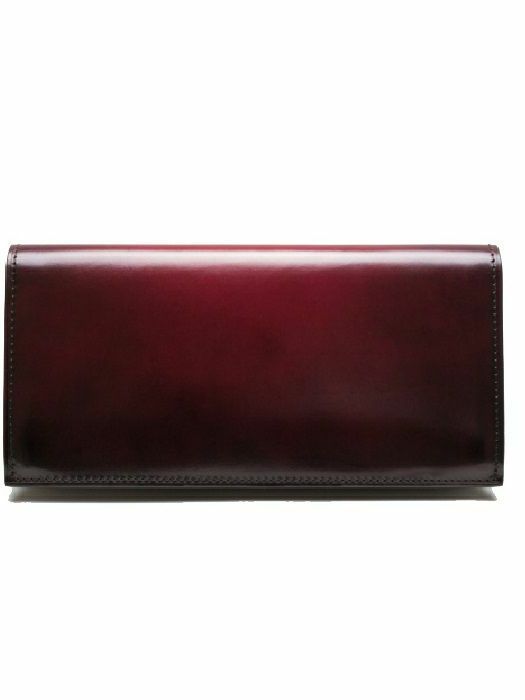 かぶせ長財布 / ワイン