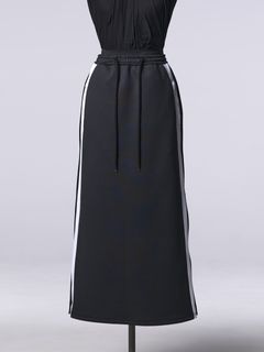 《予約品5月20日締》 SideZippSkirt / スリットスカート / ブラック・ホワイト