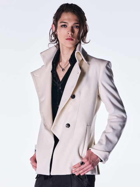 【予約品 6月29日(月) 締切】Beaver Napoleon Jacket / ナポレオンジャケット / ホワイト