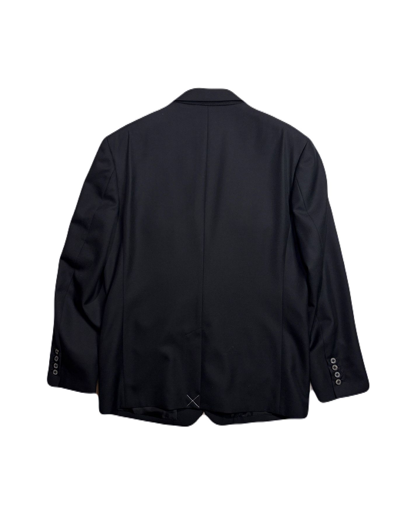 【予約品 3月9日(月) 18:00 締切】W/S GABA JKT / ウール/シルク ギャバ 2Bジャケット / ブラック