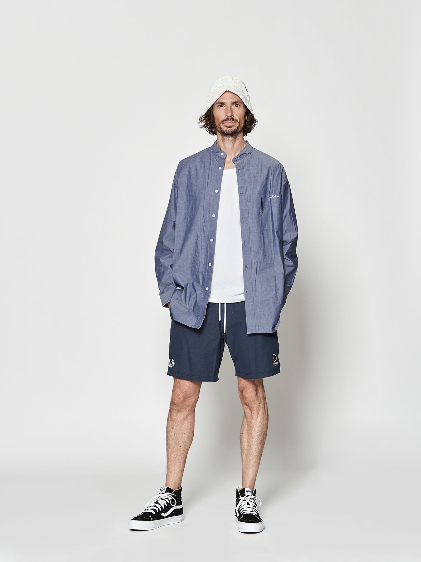 【予約品 10月9日(木) 締切】muta sweet shorts / ショートパンツ / ネイビー【Acanthus × muta MARINE】