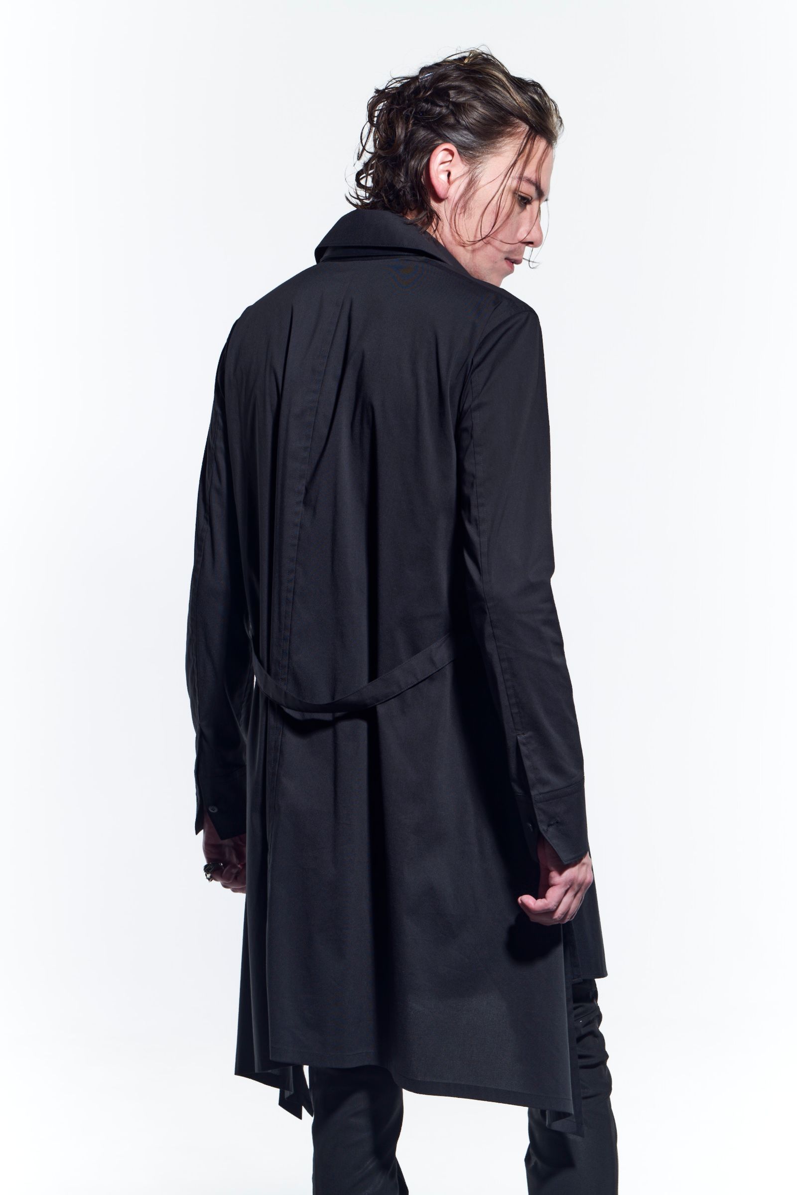 《予約品》 GatherSleevesShirts シャツ Mesh / Black 【kiryuyrik】 3月入荷予定