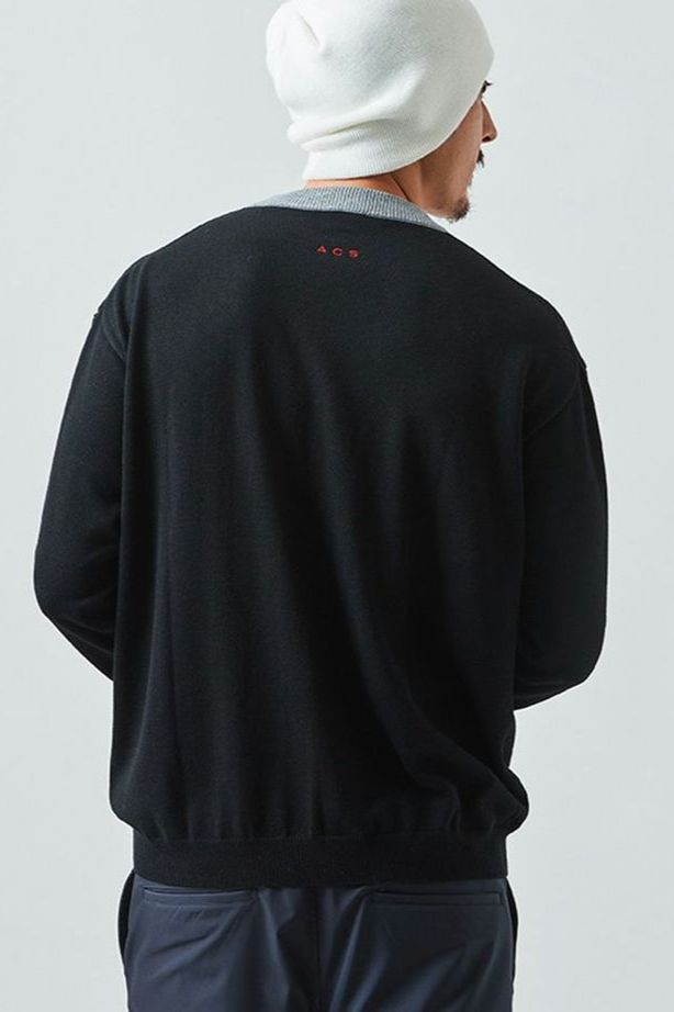 アカンサス×ムータマリン / ニット / muta Logo Sweater / BLACK[MA2224]ACANTHUS x muta MARINE