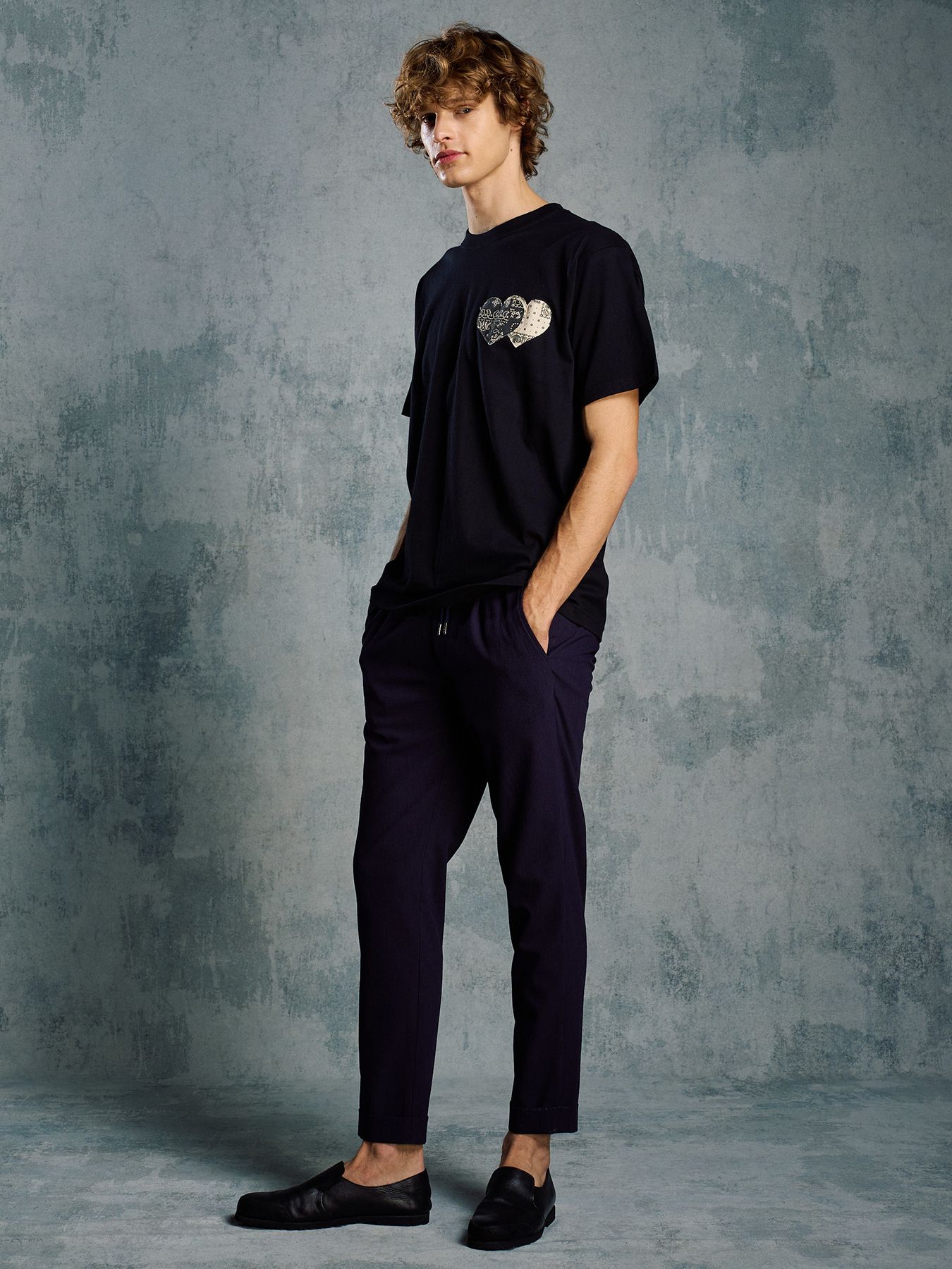 【予約品 1月25日(日) 締切】tuck slim slacks / タックスリムスラックス / ブラック
