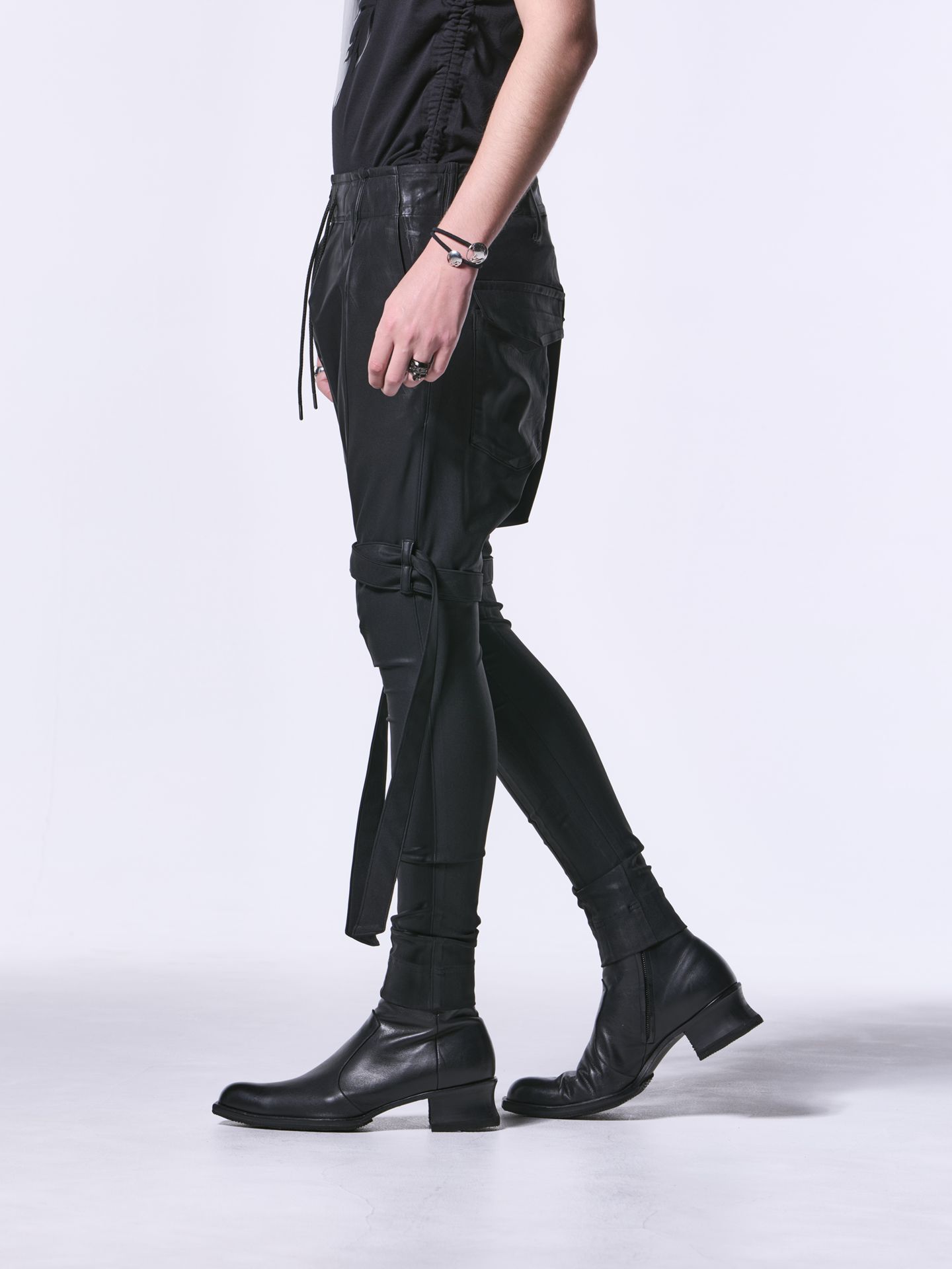 《予約品》 Straped Saruel / ストラップサルエル / ブラック・コーティング