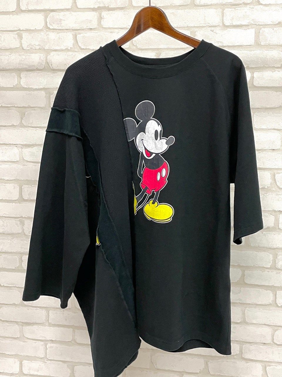ミッキーマウスSWITCHING PRINT T-SHIRT（BLACK）「71MICHAELミッシェル」