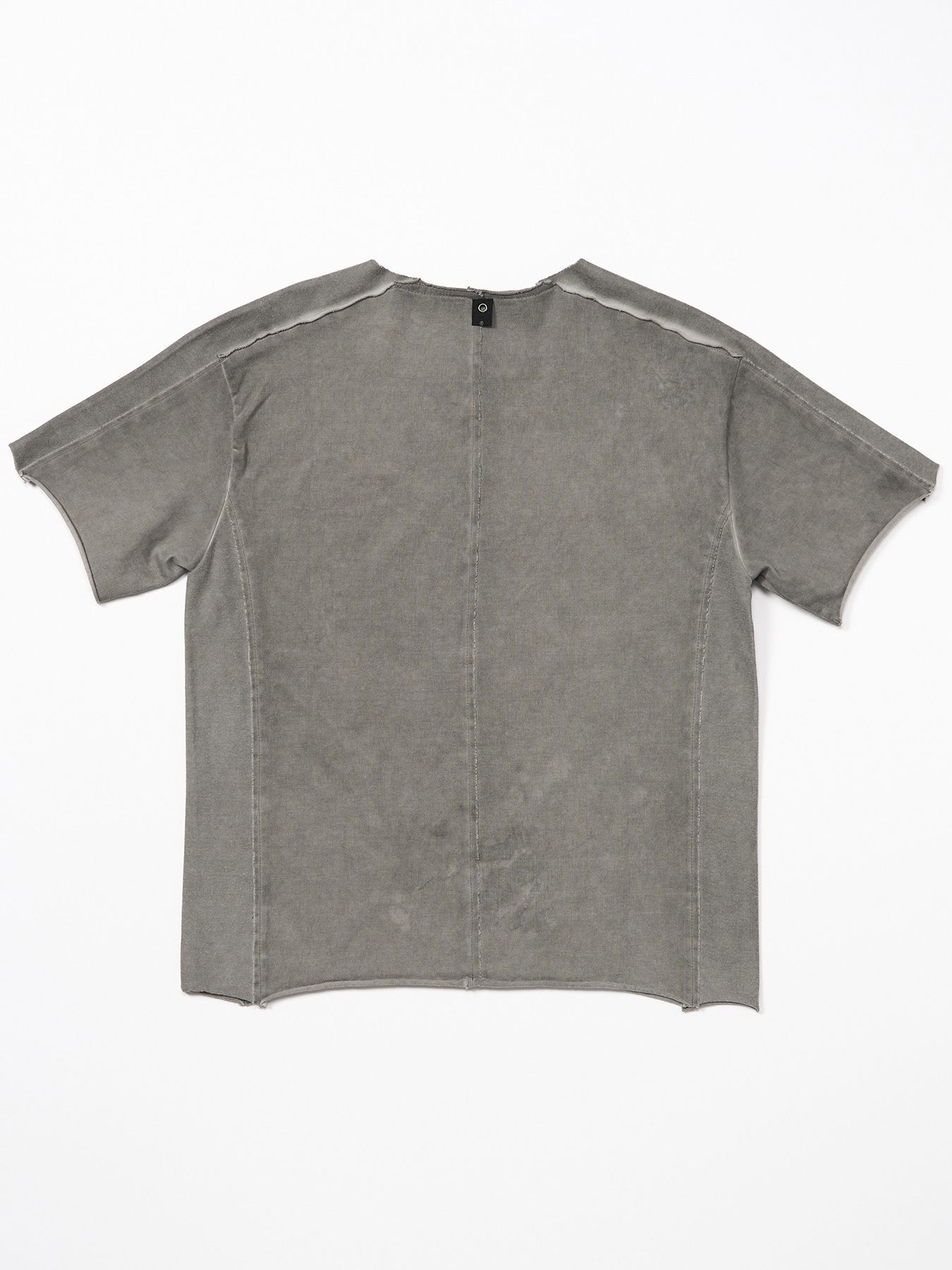 【予約品 9月23日(火) 締切】tight jersey cut-off S/S / タイトジャージ カットオフ ショートスリーブ / ライトグレー