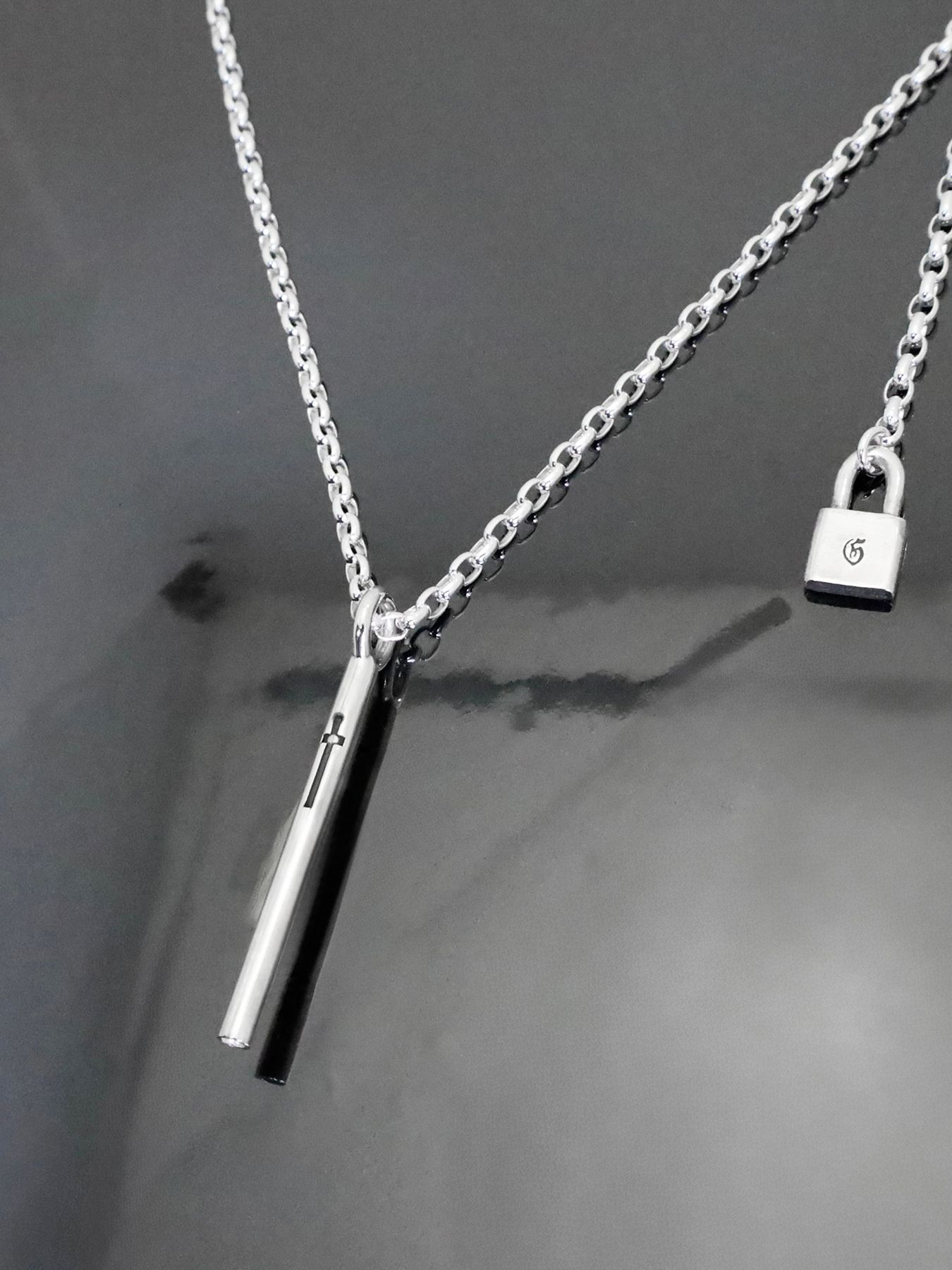 《受注生産》VOID STICK [CROSS] #1 with GODSIZE® I.D. TAG NECKLACE / ヴォイドスティック [クロス] #1 ゴッドサイズ® I.D.タグネックレス / 注文から2～3週間後入荷予定