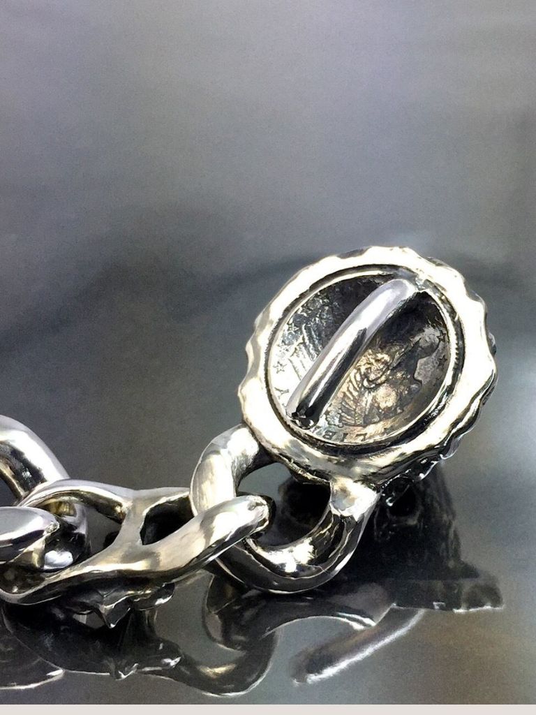 《受注生産》 #1CHAIN BRACELET [WOLF&GARGOYLES] / #1チェーンコンビブレスレット・ウルフ&ガーゴイル 【注文から2-3週間後入荷予定】