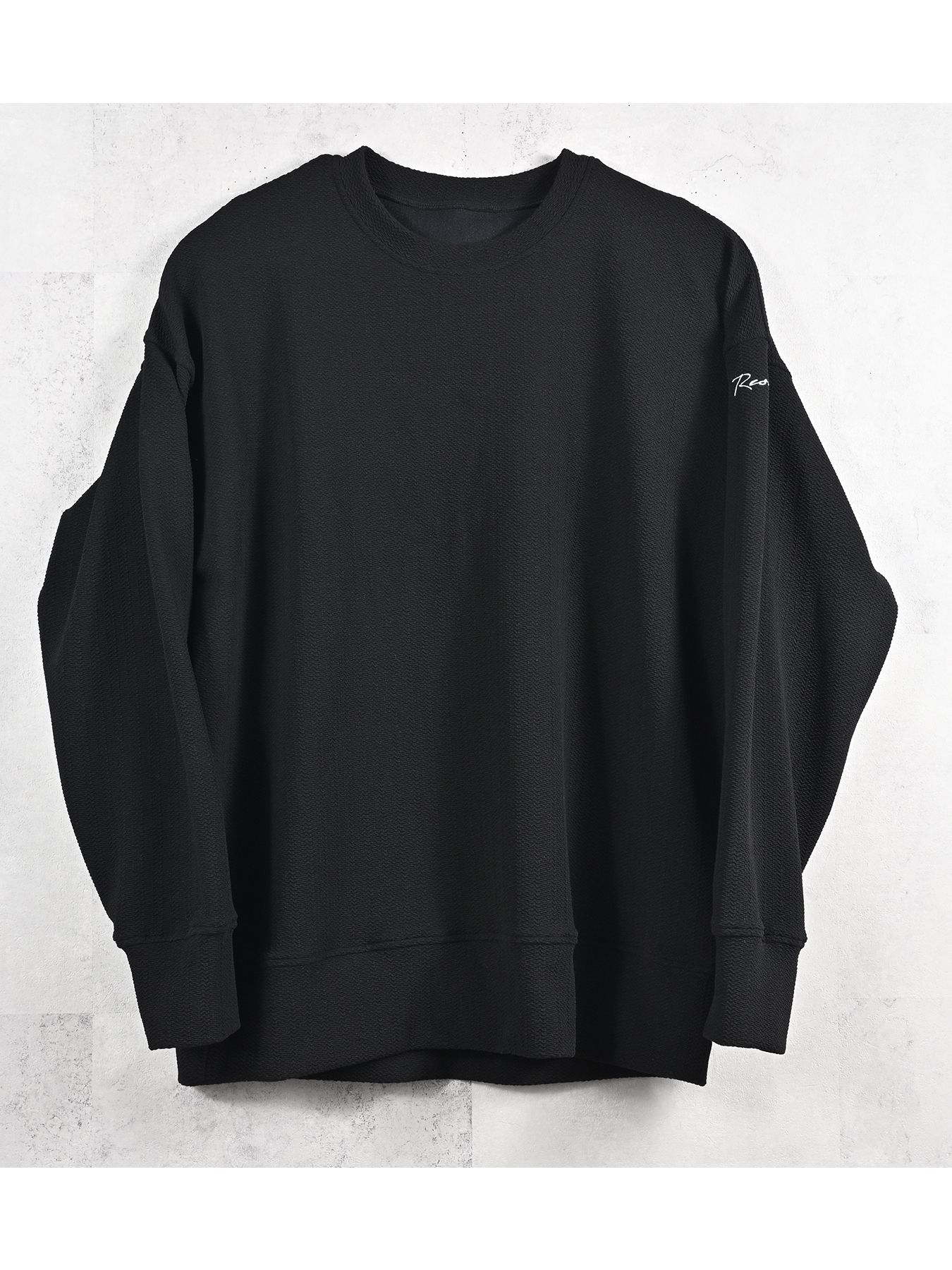 【予約品 11月16日(日) 締切】BLISTER TRAINER / ブリスターニット トレーナー  / ブラック