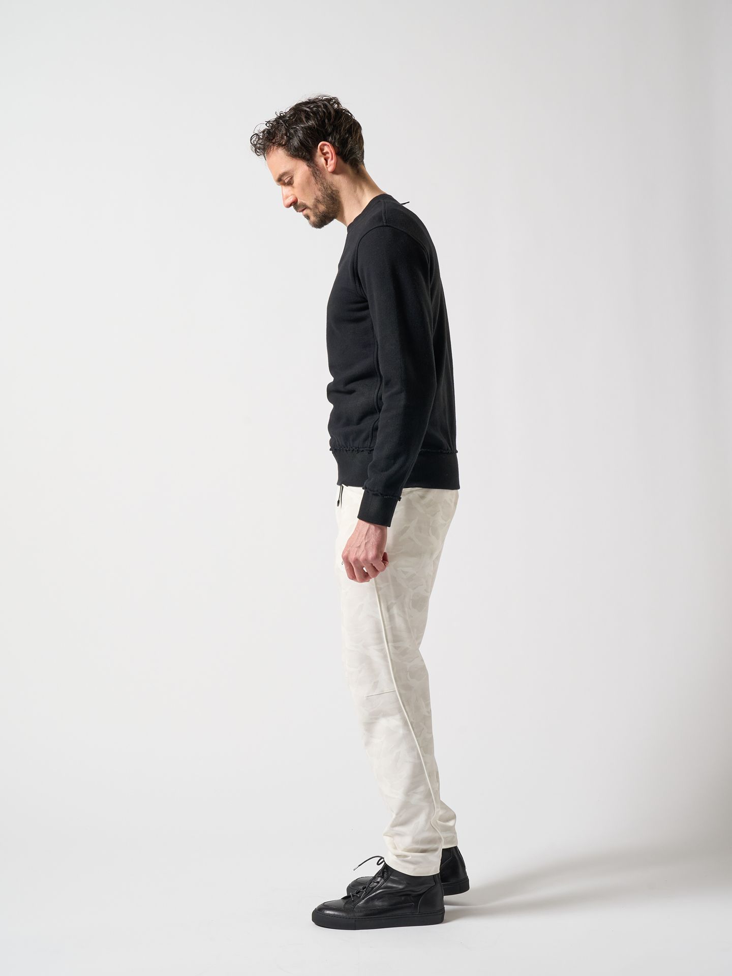 【予約品】 coating sweat / スウェット / デイリーブラック
