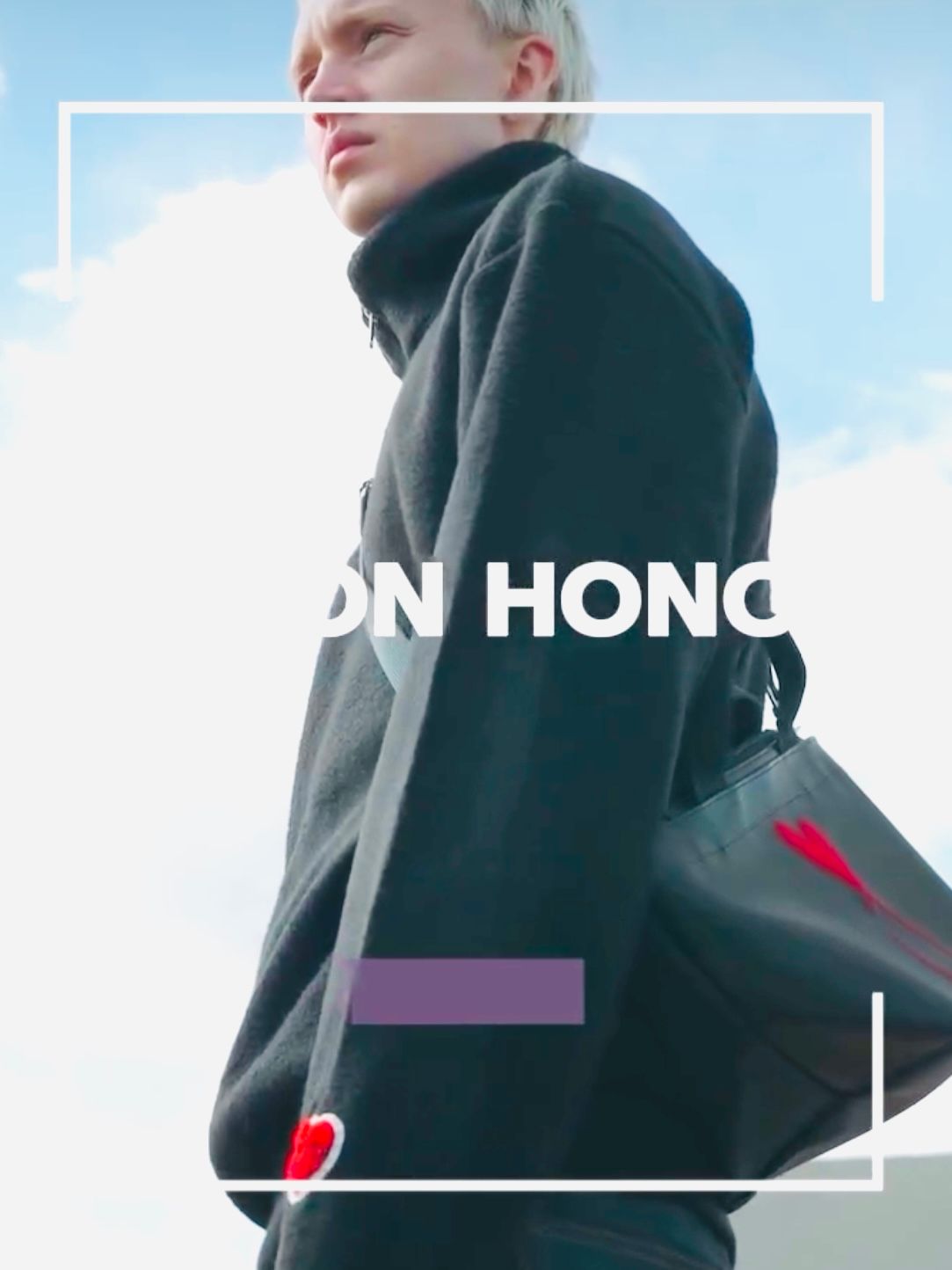 Tiphanie Shoulder バック ブラック×レッド メゾンオノレ パリMAISON HONORE PARIS
