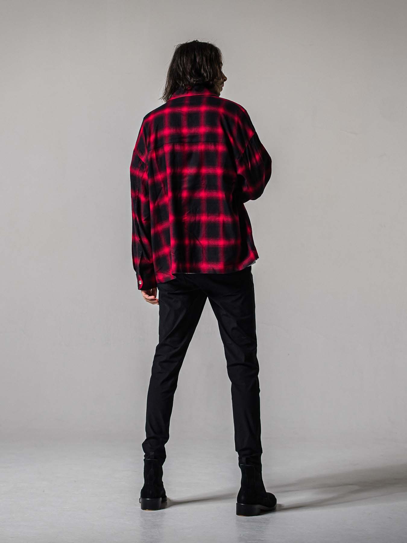 【予約品 11月16日(日) 締切】50s CHECK JK / オンブレチェック シャツジャケット / レッド