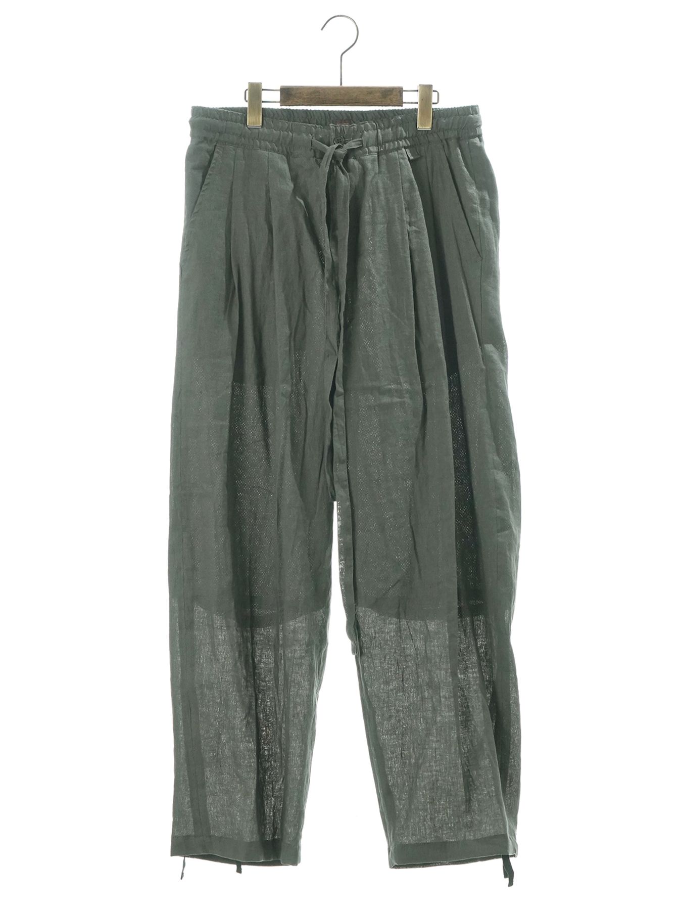【予約品 11月23日(日) 締切】LINENTROUSERS / リネン2タックスラックス / GRAY