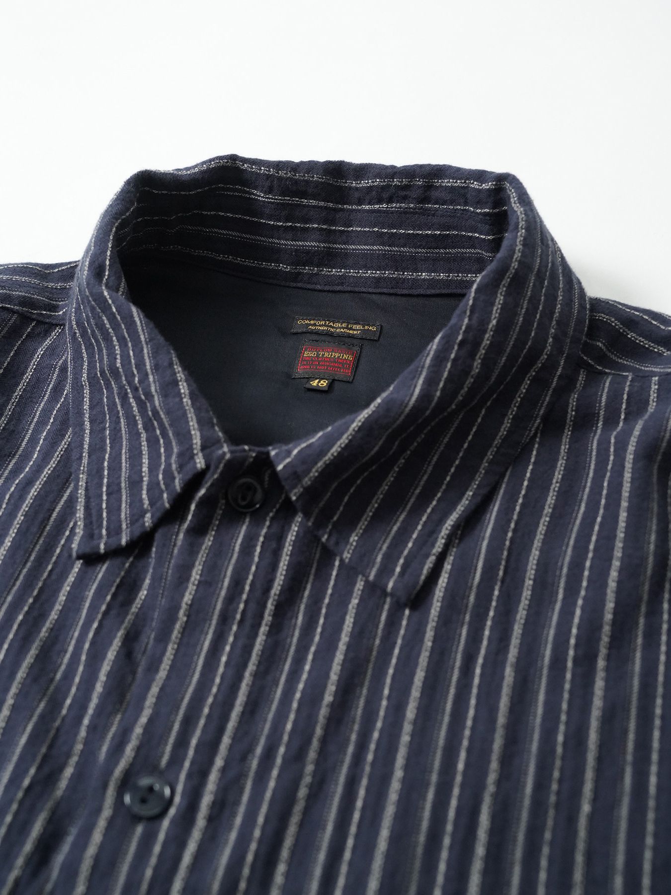 【予約品 5月27日(水) 締切】BRUSH-PULLOVERSHIRTS / オーバーシャツ / ネイビー