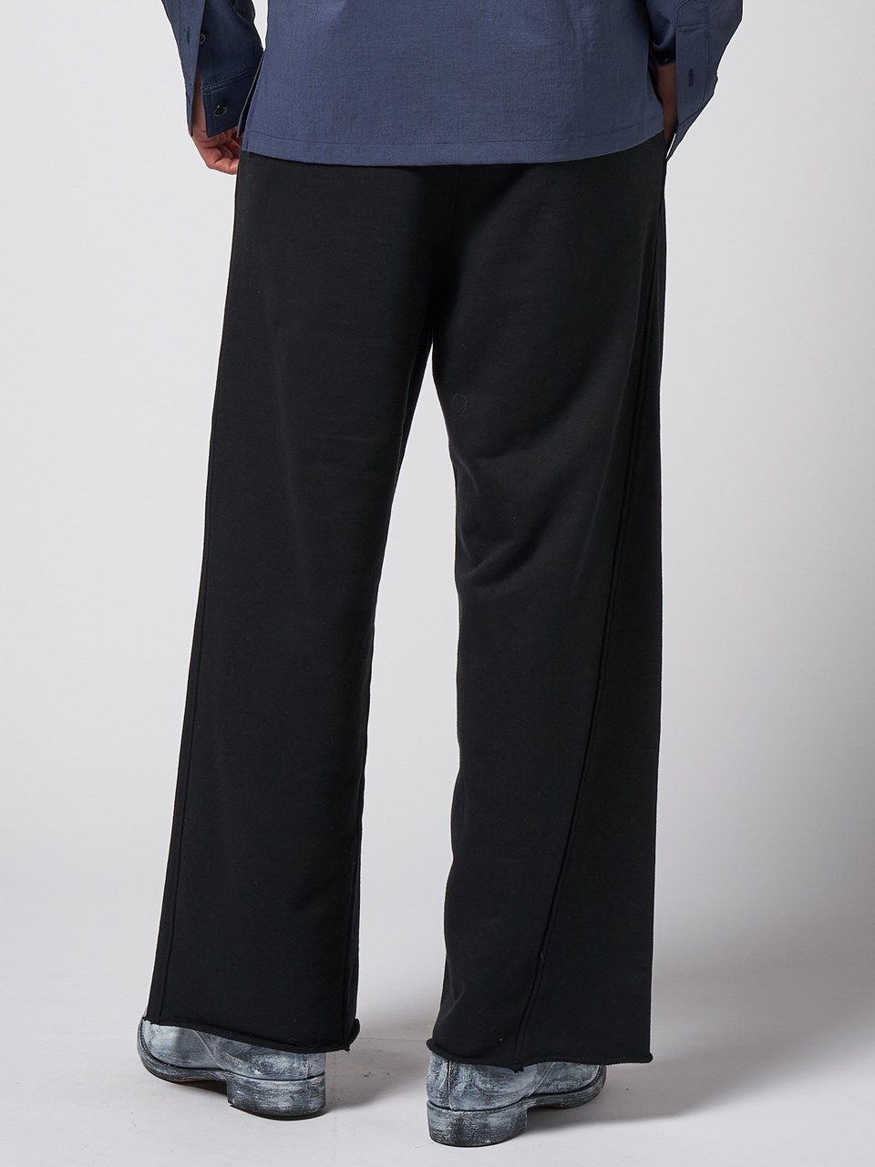 《予約品》 wide sweat slacks pants / ワイドスラックス / ブラック