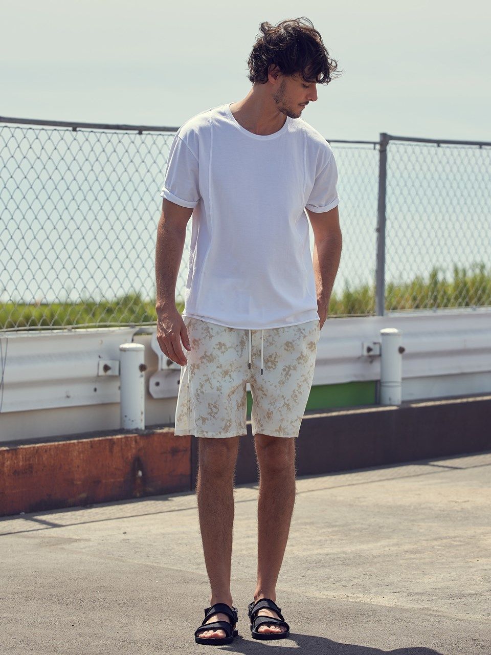 《予約品》 patterned shorts / ショートパンツ / ライトイエロー