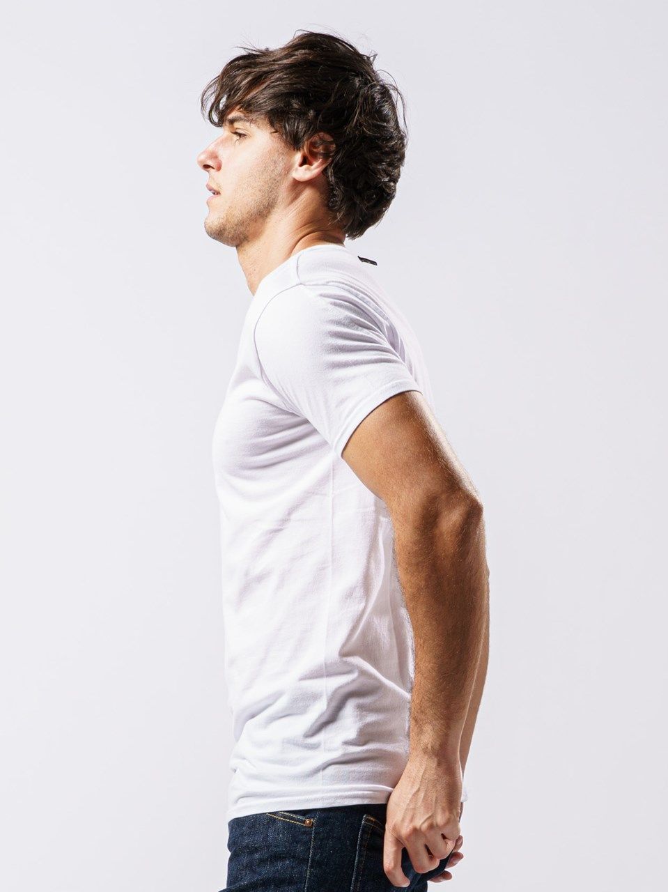 《予約品》 basic V-neck S/S / VネックTシャツ / ホワイト