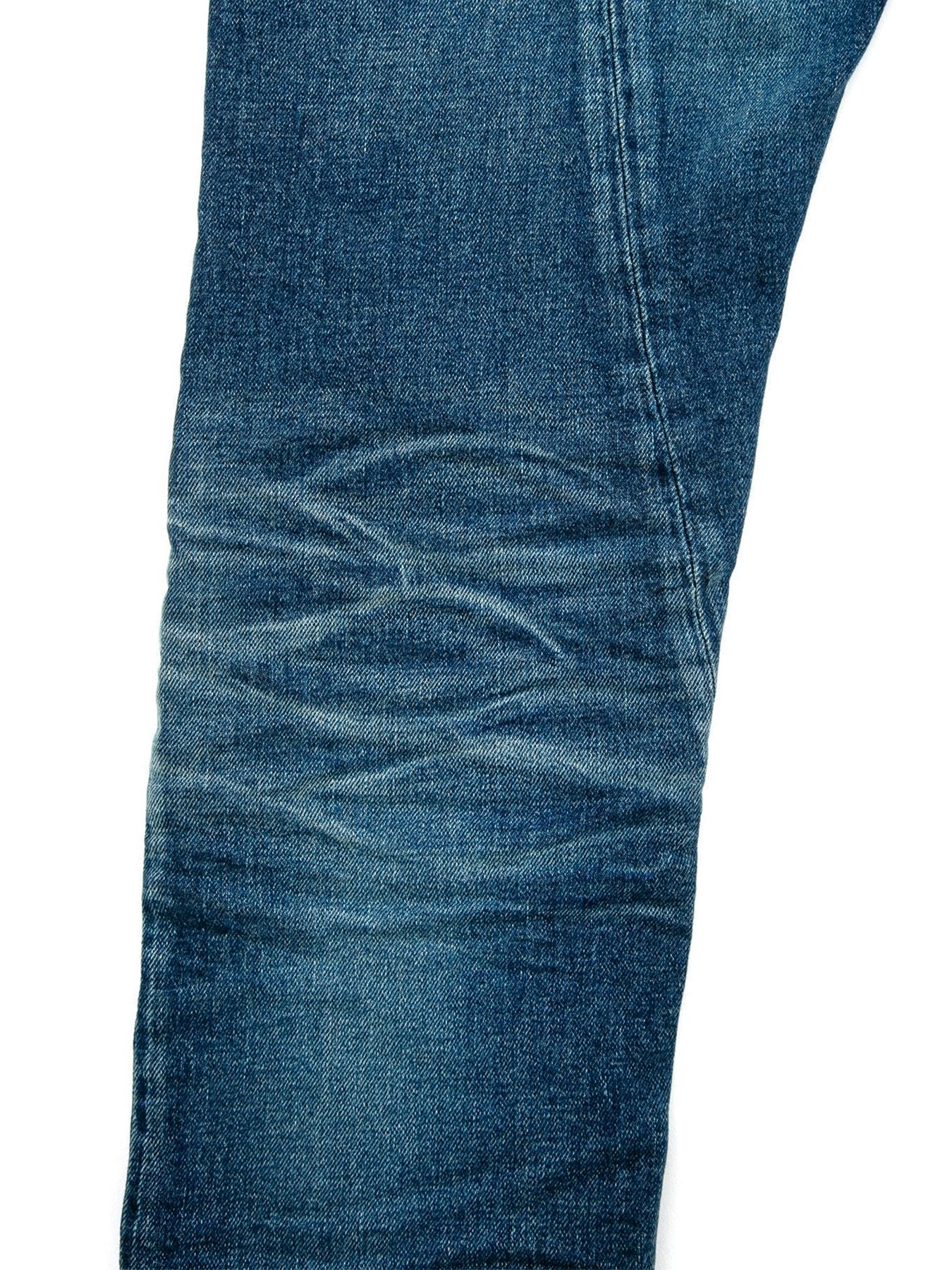 【予約品 10月12日(日) 締切】12.5oz Organic Cotton Stretch Denim Tight Straight Jeans / 12.5oz オーガニックコットン ストレッチデニム タイトストレート  / TIGHT JOE  / インディゴ（ユーズド加工）