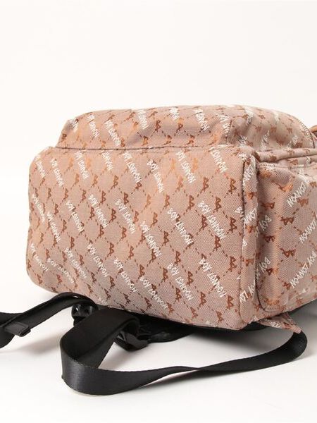 DOUBLE BUCKLE JACQUARD BACKPACK/ リュック / ブラウン