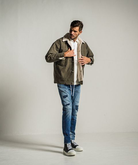 希少！高級ビンテージムートンコート つきとめる 